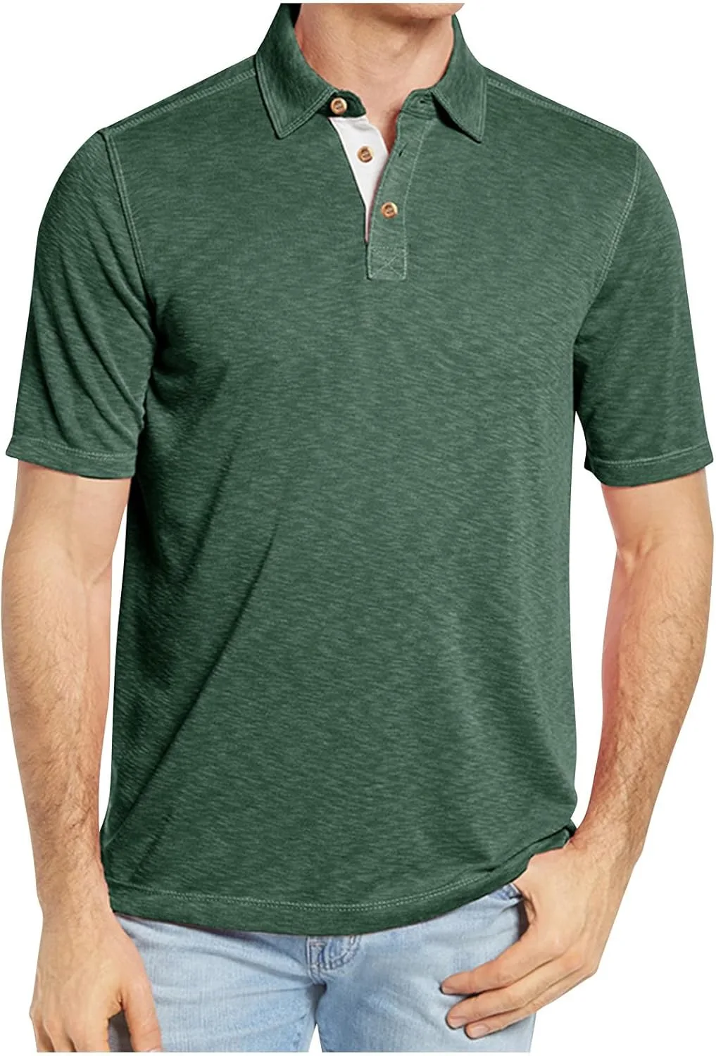 Мужская футболка Henley с коротким рукавом
Мужская футболка Henley с коротким рукавом