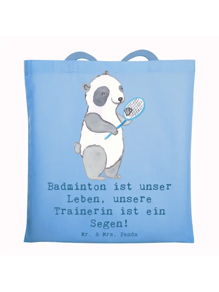 Сумка для переноски Mr & Mrs Panda Badminton Trainerin, небесно-синий
Сумка для переноски Mr & Mrs Panda Badminton Trainerin, небесно-синий