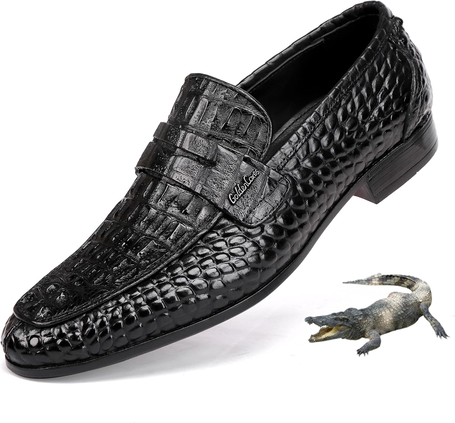 Мужские кожаные туфли GOLDEN COXES, официальные, классический узор страуса, модель лоферов с пряжкой, бизнес-туфли, туфли для вечеринки и свадьбы, черные Golden Coxes Family
Мужские кожаные туфли GOLDEN COXES, официальные, классический узор страуса, модель лоферов с пряжкой, бизнес-туфли, туфли для вечеринки и свадьбы, черные Golden Coxes Family