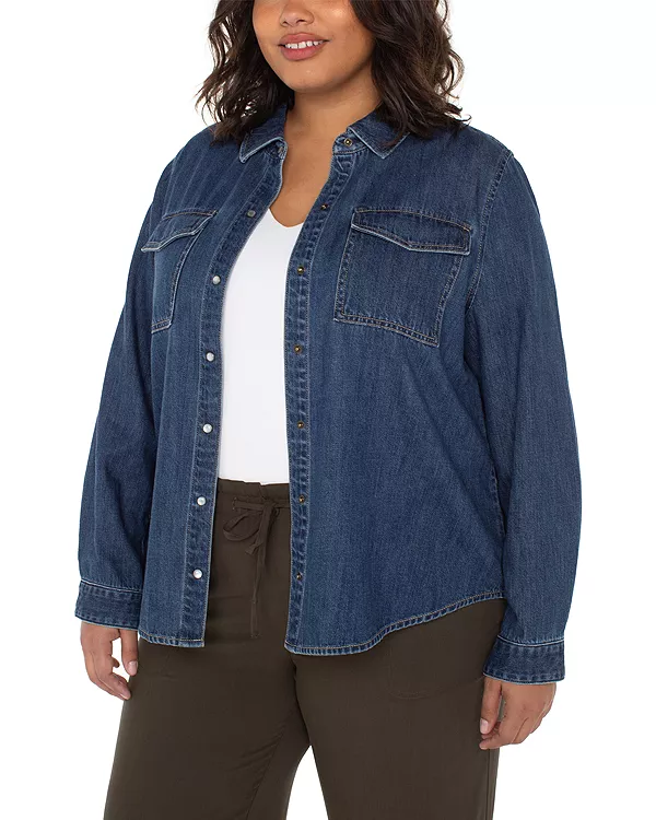 Рубашка с длинными рукавами на пуговицах спереди Liverpool Los Angeles Plus, синий
Рубашка с длинными рукавами на пуговицах спереди Liverpool Los Angeles Plus, синий