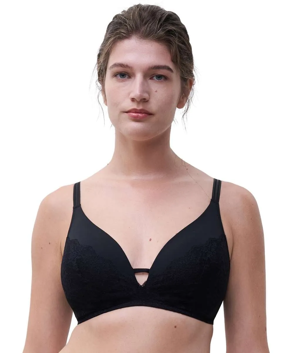 Бюстгальтер Crush Line из цветочного кружева с подушечками без косточек и тюлем Chantelle, черный
Бюстгальтер Crush Line из цветочного кружева с подушечками без косточек и тюлем Chantelle, черный