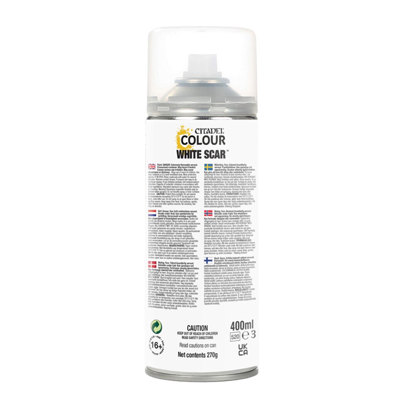 Аксессуары Citadel Colour Spray Paint: White Scar (400ml)
Аксессуары Citadel Colour Spray Paint: White Scar (400ml)