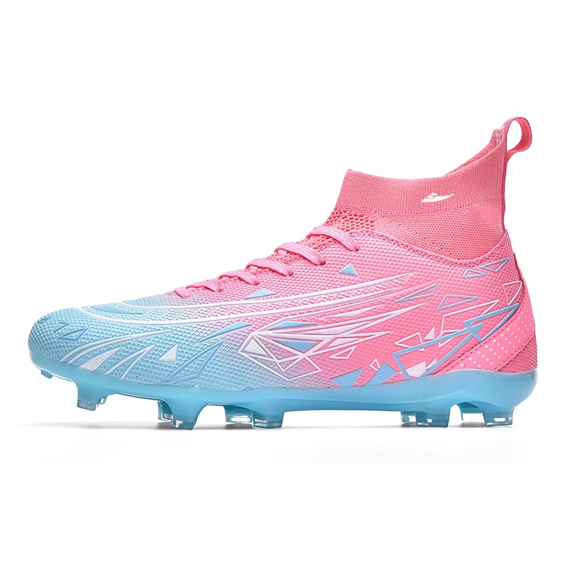 Футбольные бутсы детские с высоким верхом и противоскользящим покрытием для подростков Kuding, синий/розовый
Футбольные бутсы детские с высоким верхом и противоскользящим покрытием для подростков Kuding, синий/розовый