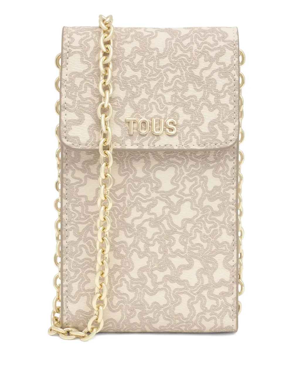 Сумка для телефона с цепочкой и логотипом Tous, бежевый
Сумка для телефона с цепочкой и логотипом Tous, бежевый