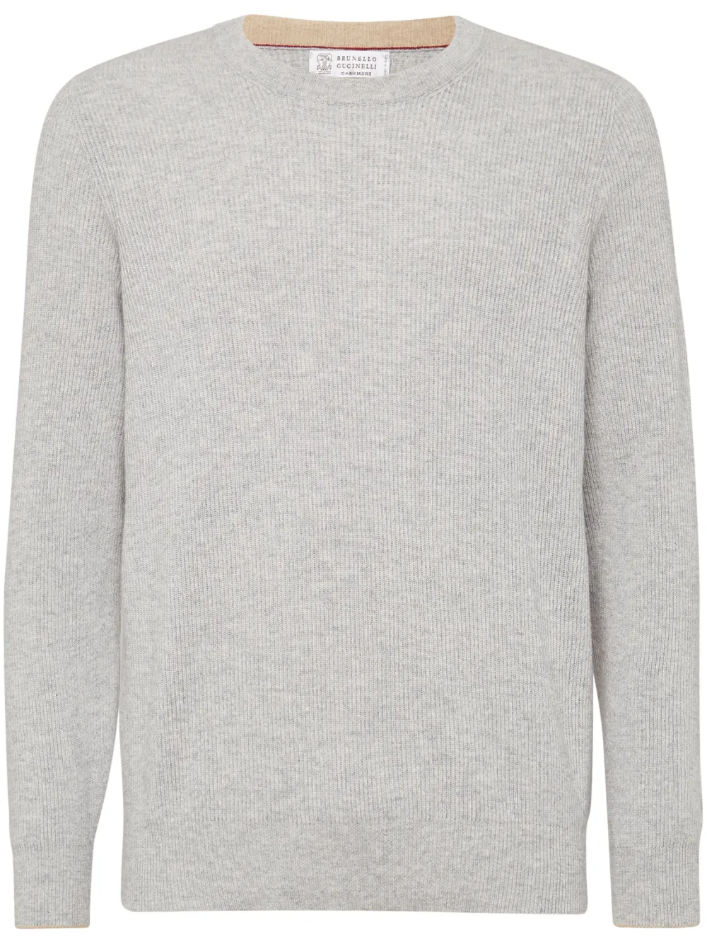 Кашемировый джемпер в рубчик Brunello Cucinelli, серый
Кашемировый джемпер в рубчик Brunello Cucinelli, серый