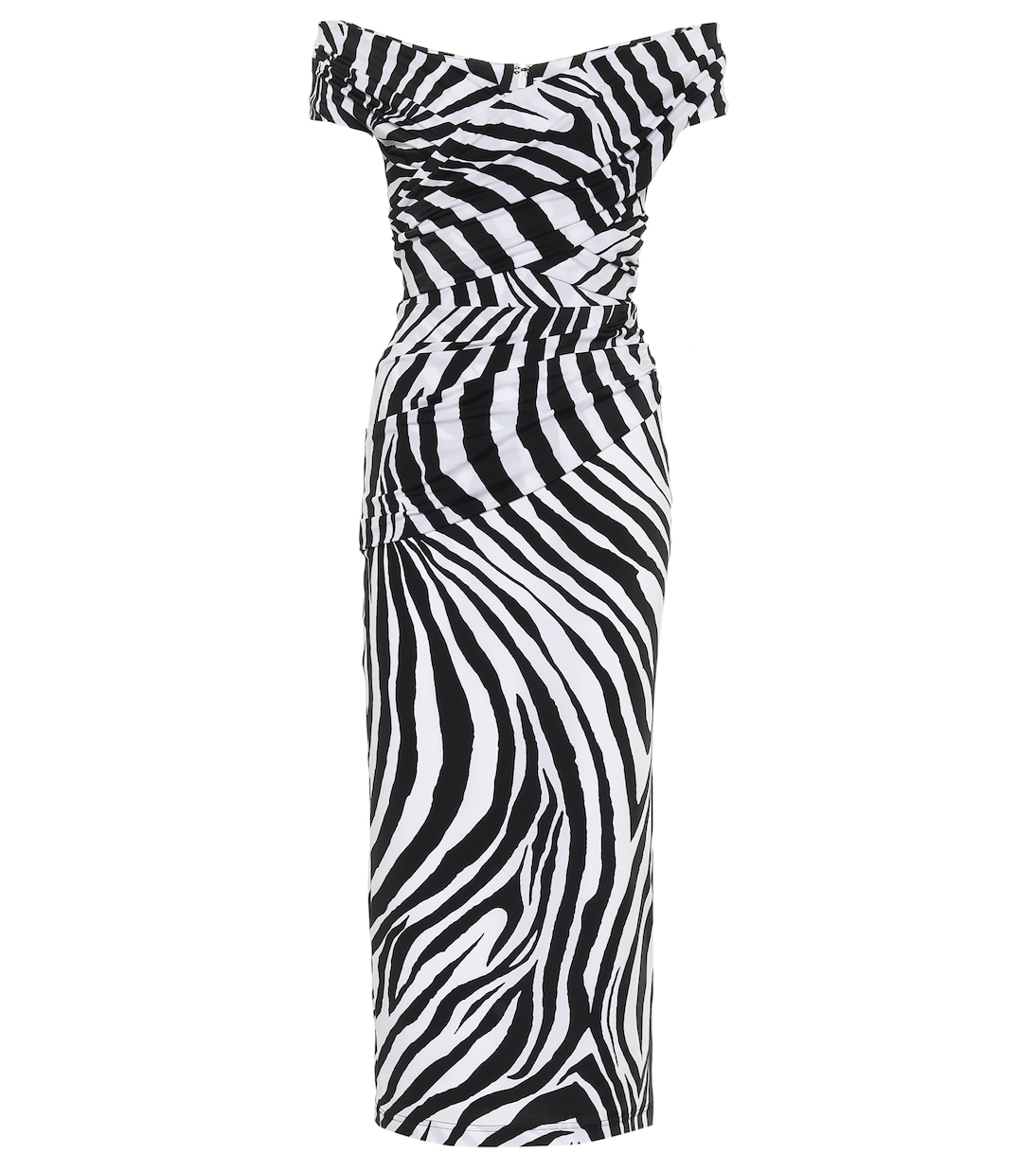 Платье миди с открытыми плечами и принтом зебры Halpern, Black And White
Платье миди с открытыми плечами и принтом зебры Halpern, Black And White