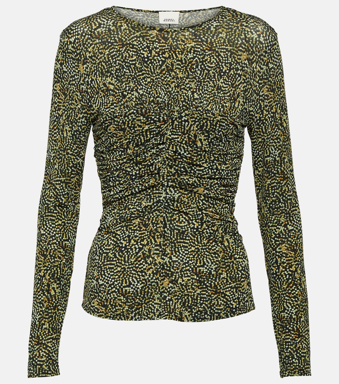 Джалилагб топ из джерси с драпировкой Isabel Marant, черный 
Джалилагб топ из джерси с драпировкой Isabel Marant, черный