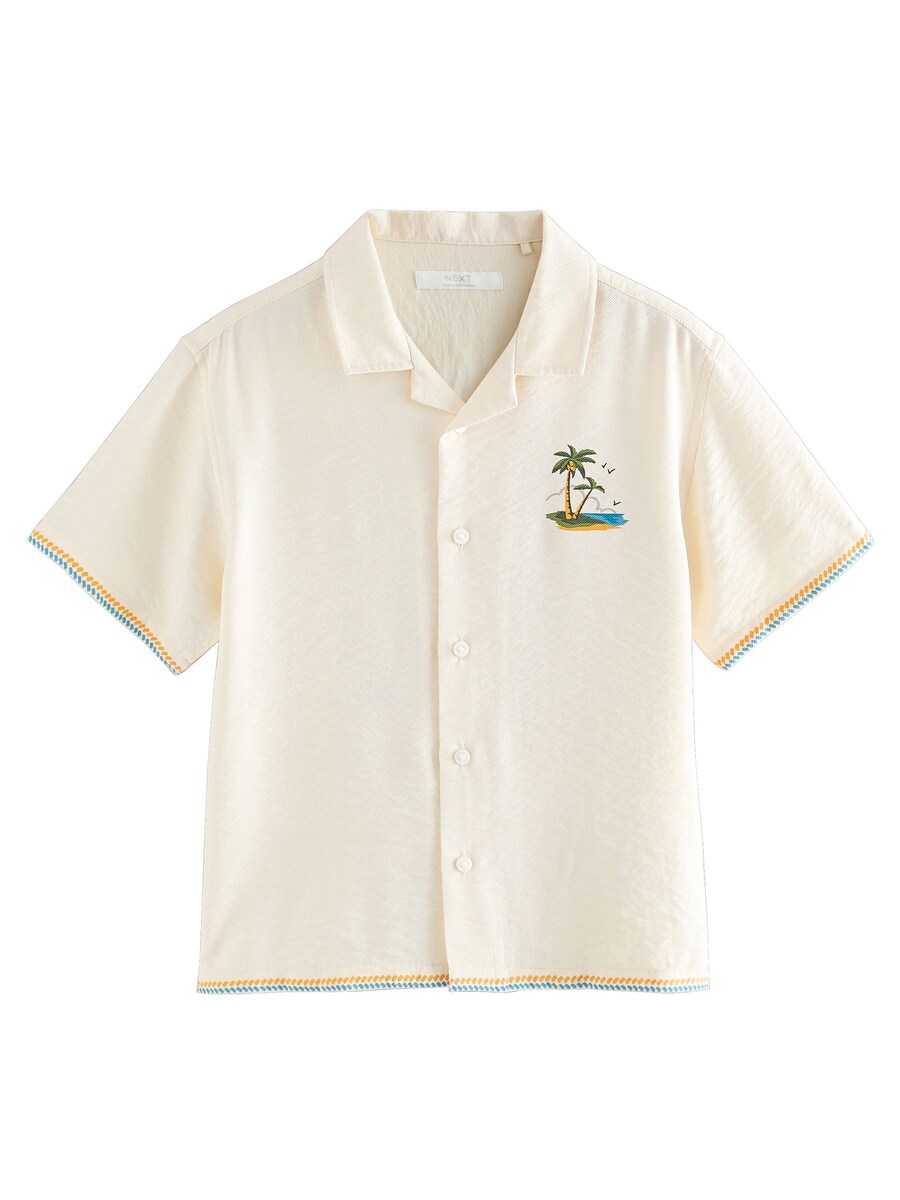 Рубашка на пуговицах классического кроя Next, экрю
Рубашка на пуговицах классического кроя Next, экрю