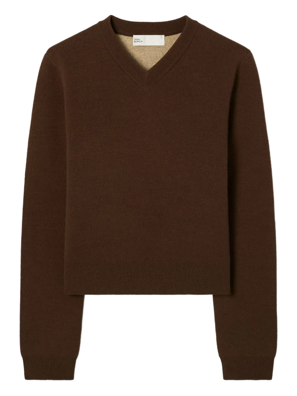 Свитер из смеси шерсти и кашемира с вырезом-лодочкой Tory Burch, коричневый
Свитер из смеси шерсти и кашемира с вырезом-лодочкой Tory Burch, коричневый