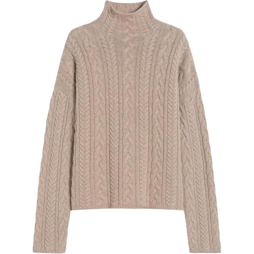 Свитер с высоким воротником и косами 'S Max Mara, бежевый
Свитер с высоким воротником и косами 'S Max Mara, бежевый