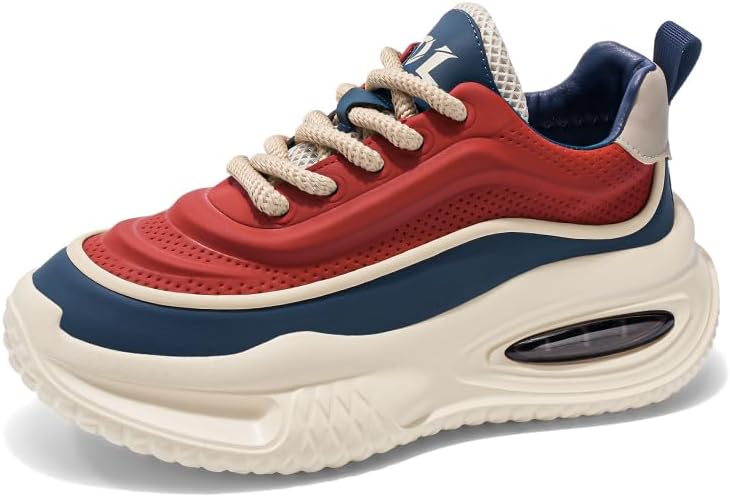 Мужские прогулочные массивные кроссовки, модные кеды для мужчин, повседневные удобные противоскользящие туфли на платформе, легкая ретро-повседневная обувь Yebonsho, красный
Мужские прогулочные массивные кроссовки, модные кеды для мужчин, повседневные удобные противоскользящие туфли на платформе, легкая ретро-повседневная обувь Yebonsho, красный