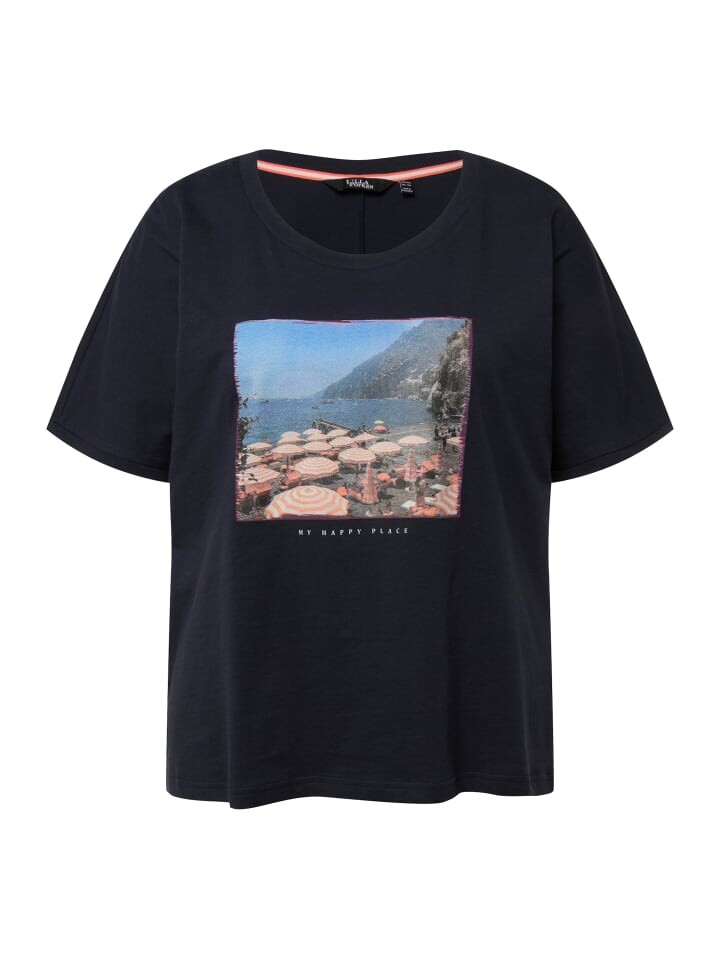 Футболка Ulla Popken, синий 
Футболка Ulla Popken, синий