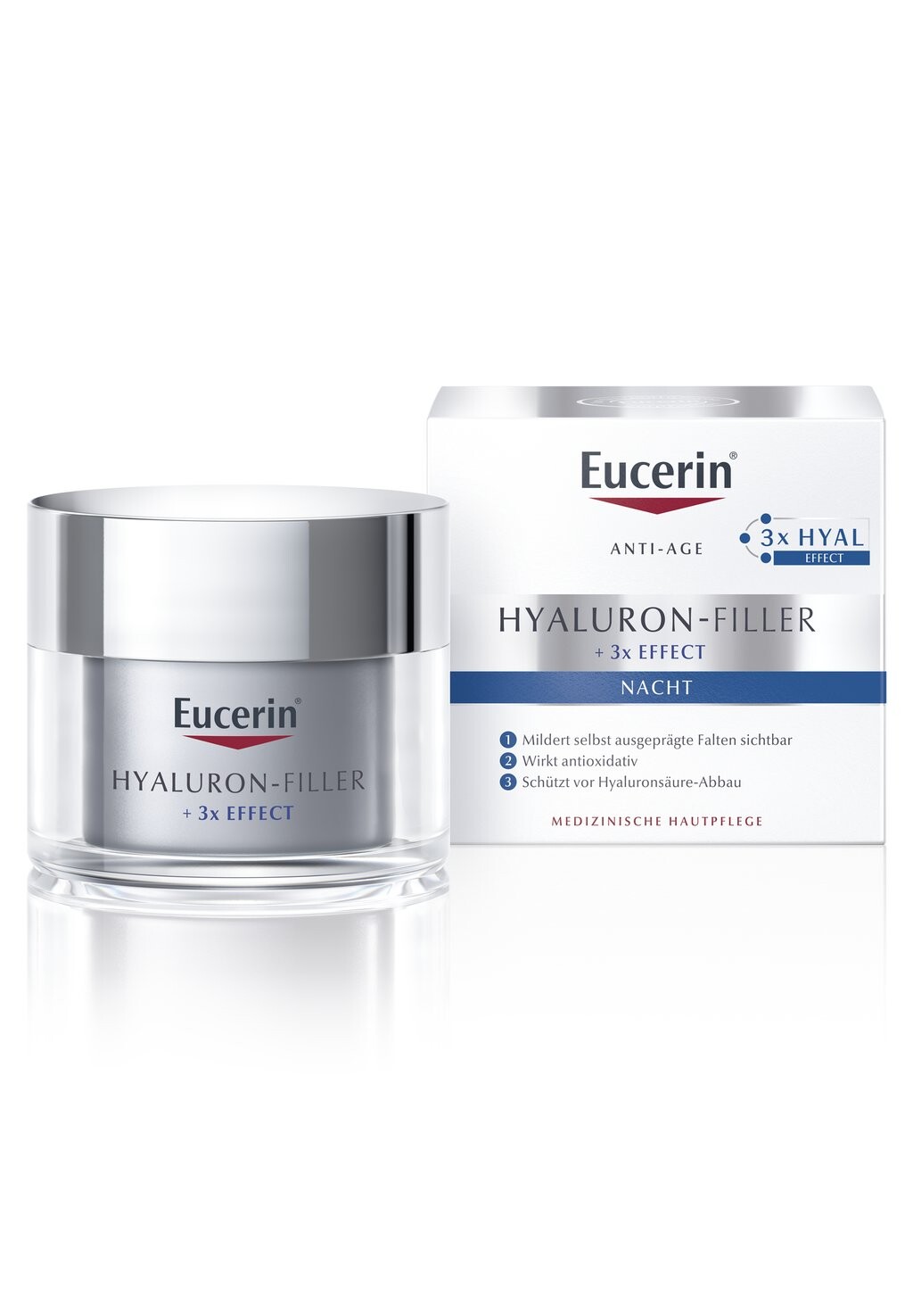 Антивозрастной уход ANTI AGE NACHTCREME HYALURON-FILLER, GESICHTSPFLEGE Eucerin
Антивозрастной уход ANTI AGE NACHTCREME HYALURON-FILLER, GESICHTSPFLEGE Eucerin