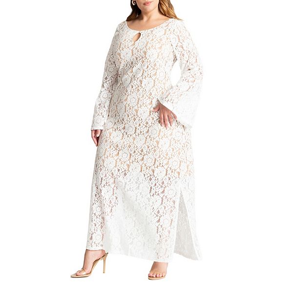 Женское платье макси с кружевом и вырезом на спине plus size Eloquii
Женское платье макси с кружевом и вырезом на спине plus size Eloquii
