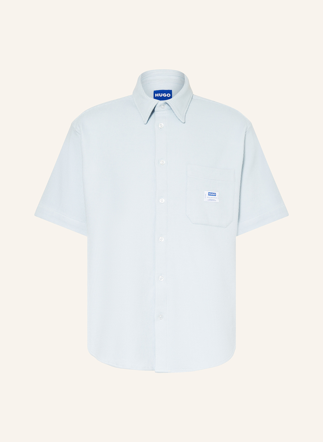 Рубашка с короткими рукавами ebronn, комфортный крой Hugo Blue, голубой
Рубашка с короткими рукавами ebronn, комфортный крой Hugo Blue, голубой