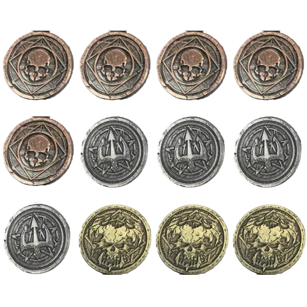 Набор из 12 металлических монет-монстров RGFK
Набор из 12 металлических монет-монстров RGFK