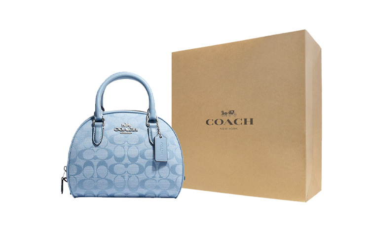 COACH Сиднейская холщовая сумка через плечо с кожаной отделкой маленького размера женская светло-голубая
COACH Сиднейская холщовая сумка через плечо с кожаной отделкой маленького размера женская светло-голубая