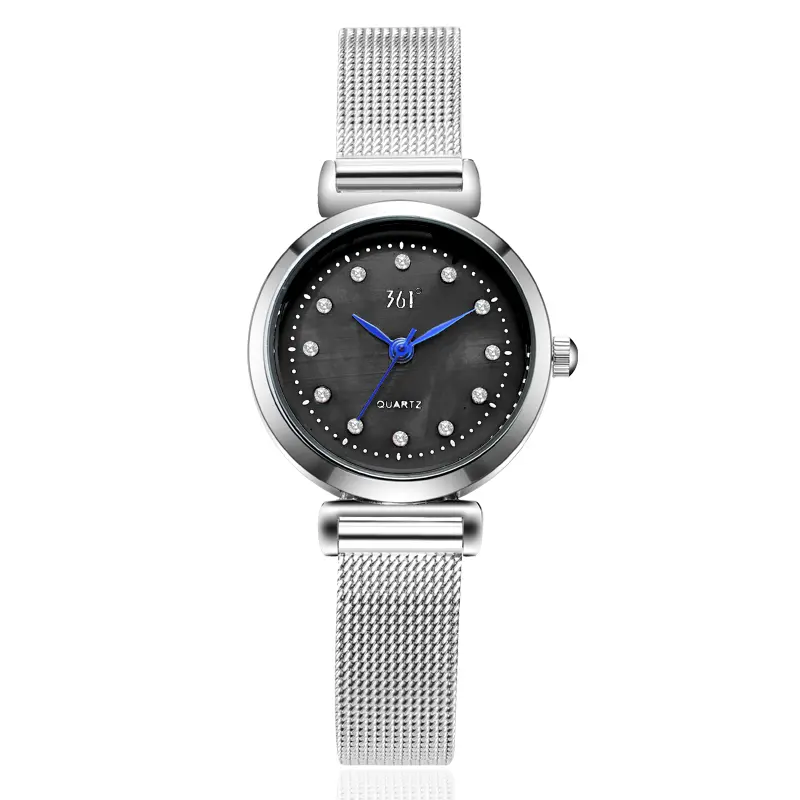 361° Часы женские с кварцевым механизмом на металлическом ремешке, белый циферблат
361° Часы женские с кварцевым механизмом на металлическом ремешке, белый циферблат