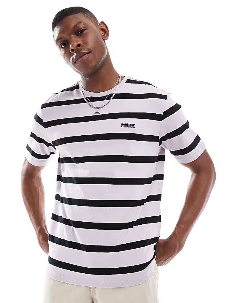 Футболка Barbour International Luca в полоску темно-синего цвета
Футболка Barbour International Luca в полоску темно-синего цвета
