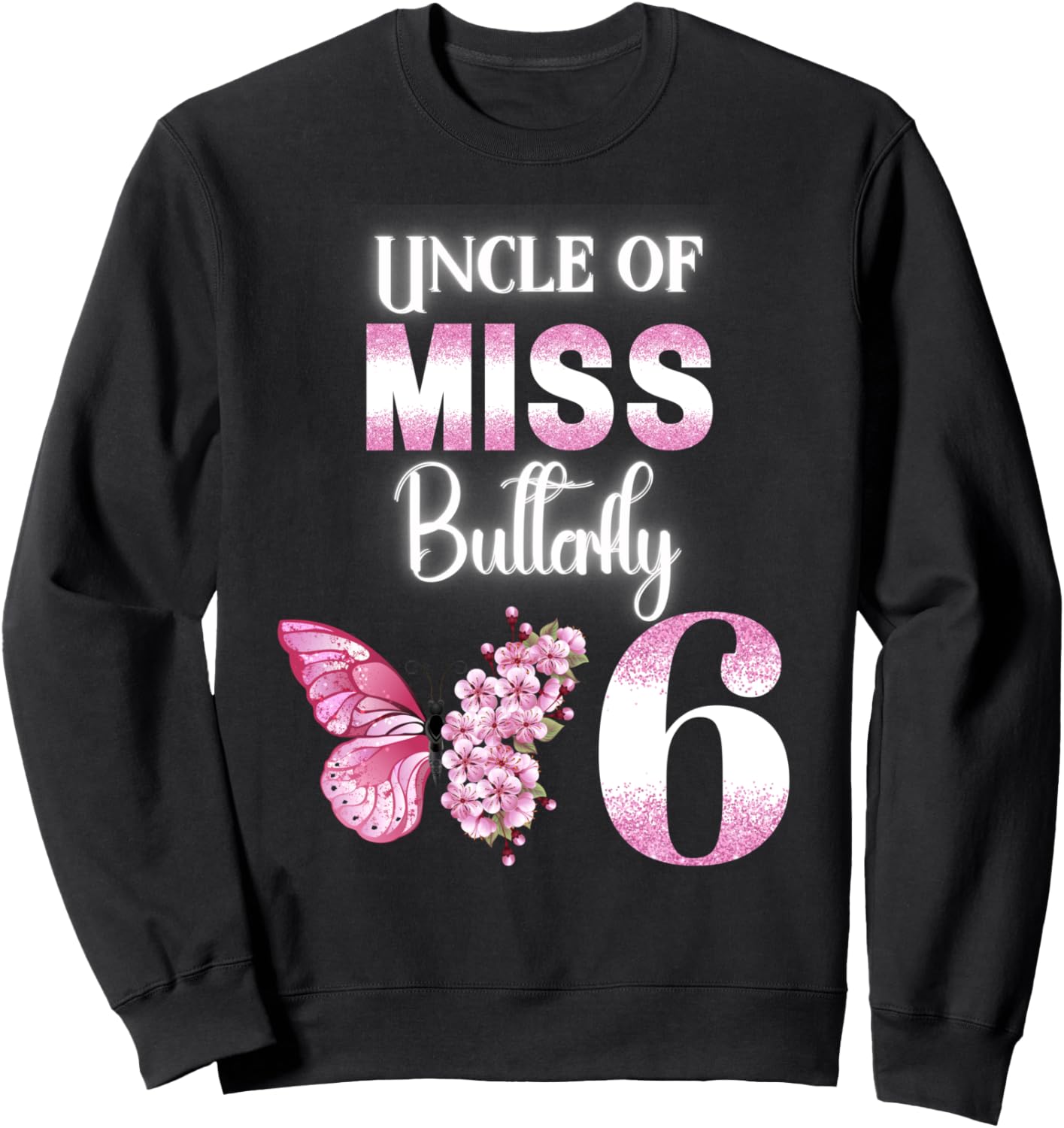 Толстовка «Дядя мисс Бабочки» в романтическом стиле для вечеринки по случаю 6-летия Family Look Butterfly Theme Decorations Gifts, черный
Толстовка «Дядя мисс Бабочки» в романтическом стиле для вечеринки по случаю 6-летия Family Look Butterfly Theme Decorations Gifts, черный