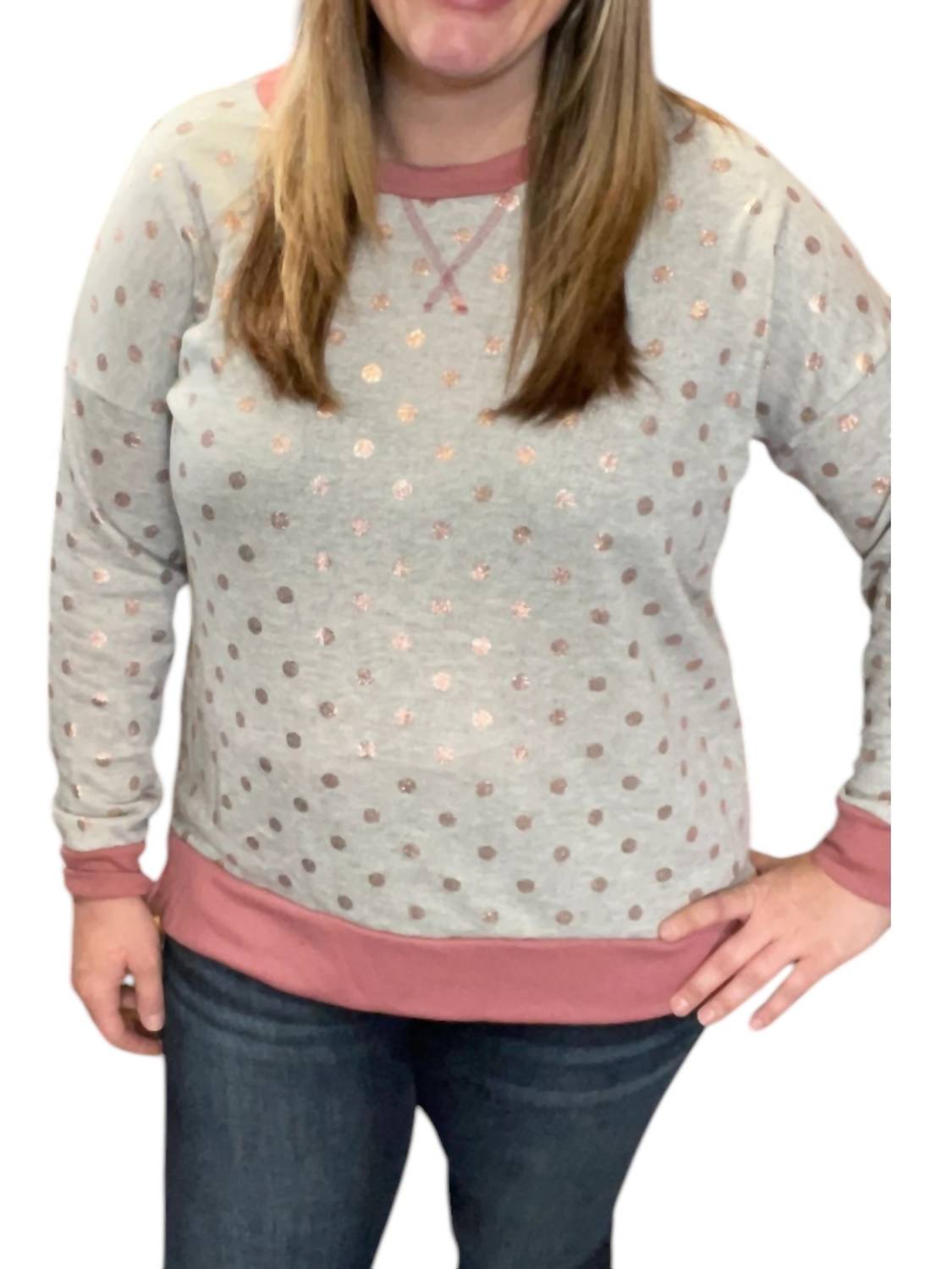 Футболка Dot Weekender в розово-золотом/серо-меланжевом цвете honeyme
Футболка Dot Weekender в розово-золотом/серо-меланжевом цвете honeyme