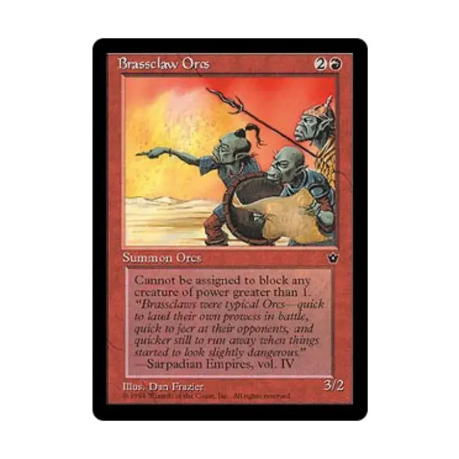 CCG Орки Брасклава - Вер. 1 (С4), MTG - Fallen Empires
CCG Орки Брасклава - Вер. 1 (С4), MTG - Fallen Empires