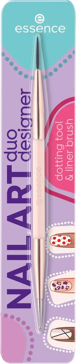 Инструмент для раскрашивания ногтей Duo Dotting Tool и усилитель Кисть для подводки 1 шт. essence
Инструмент для раскрашивания ногтей Duo Dotting Tool и усилитель Кисть для подводки 1 шт. essence