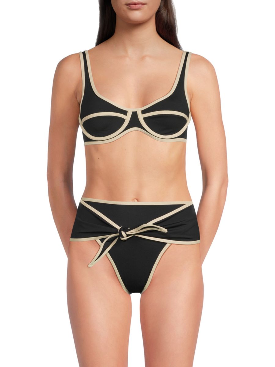 Верх бикини с окантовкой WeWoreWhat, цвет Black Tan
Верх бикини с окантовкой WeWoreWhat, цвет Black Tan