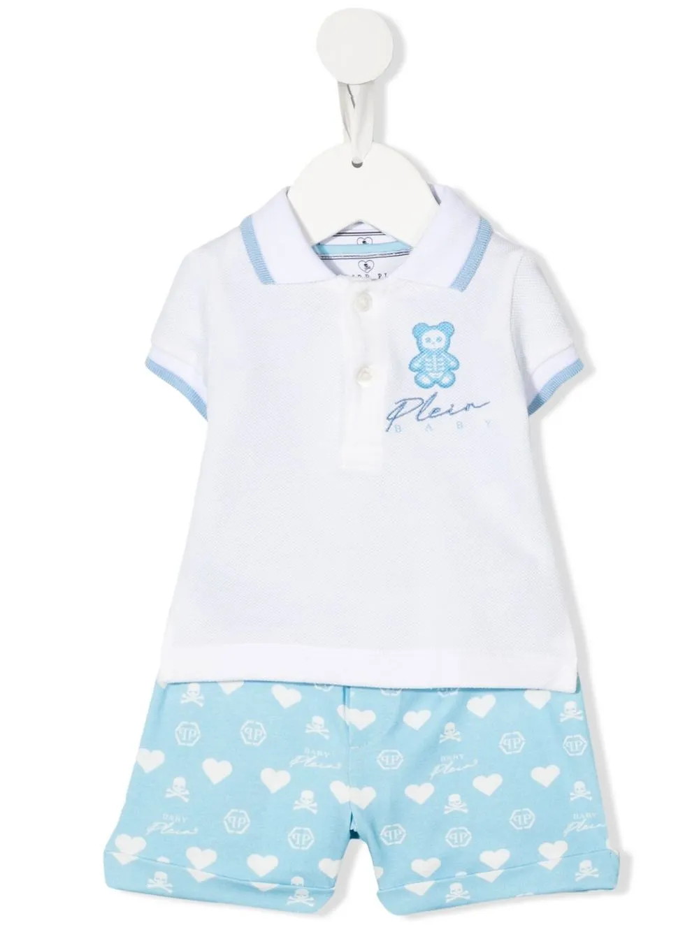 Комплект из топа и шортов с вышитым логотипом Philipp Plein Junior, белый
Комплект из топа и шортов с вышитым логотипом Philipp Plein Junior, белый