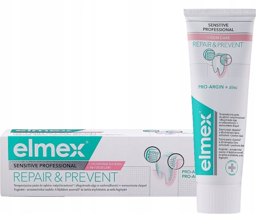 Зубная паста ELMEX Sensitive Professional Repair & Prevent 75 мл
Зубная паста ELMEX Sensitive Professional Repair & Prevent 75 мл