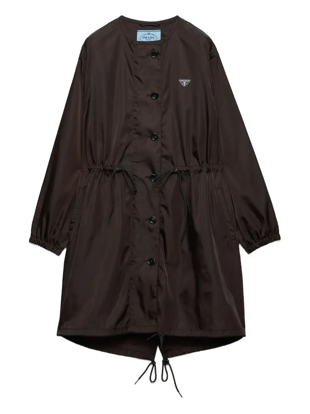 Плащ с кулиской Prada, коричневый
Плащ с кулиской Prada, коричневый