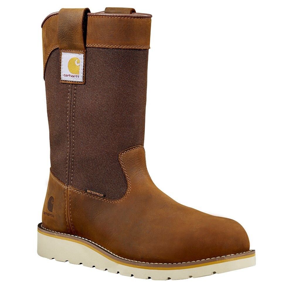 Мужские 10-дюймовые водонепроницаемые ботинки на танкетке Wellington среднего/широкого размера Carhartt, коричневый 
Мужские 10-дюймовые водонепроницаемые ботинки на танкетке Wellington среднего/широкого размера Carhartt, коричневый
