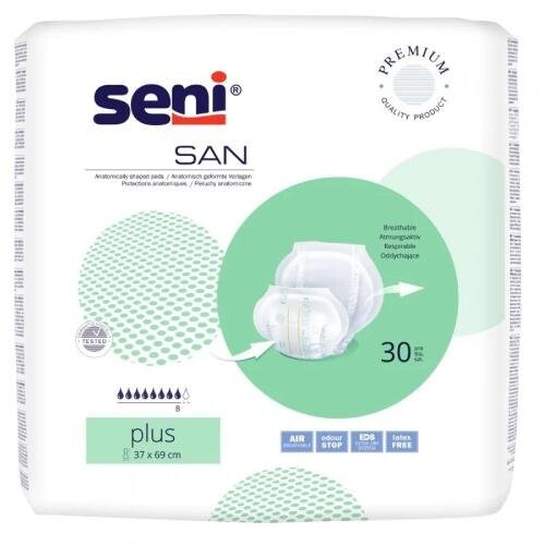Анатомические подгузники, 30 шт. San Seni, Plus
Анатомические подгузники, 30 шт. San Seni, Plus