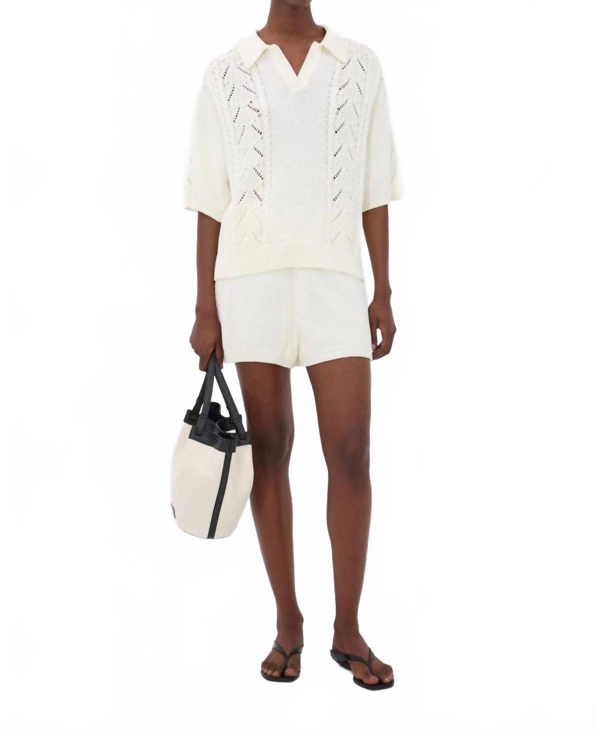 Андел Вязаные шорты в цвете айвори Loulou Studio, слоновая кость
Андел Вязаные шорты в цвете айвори Loulou Studio, слоновая кость