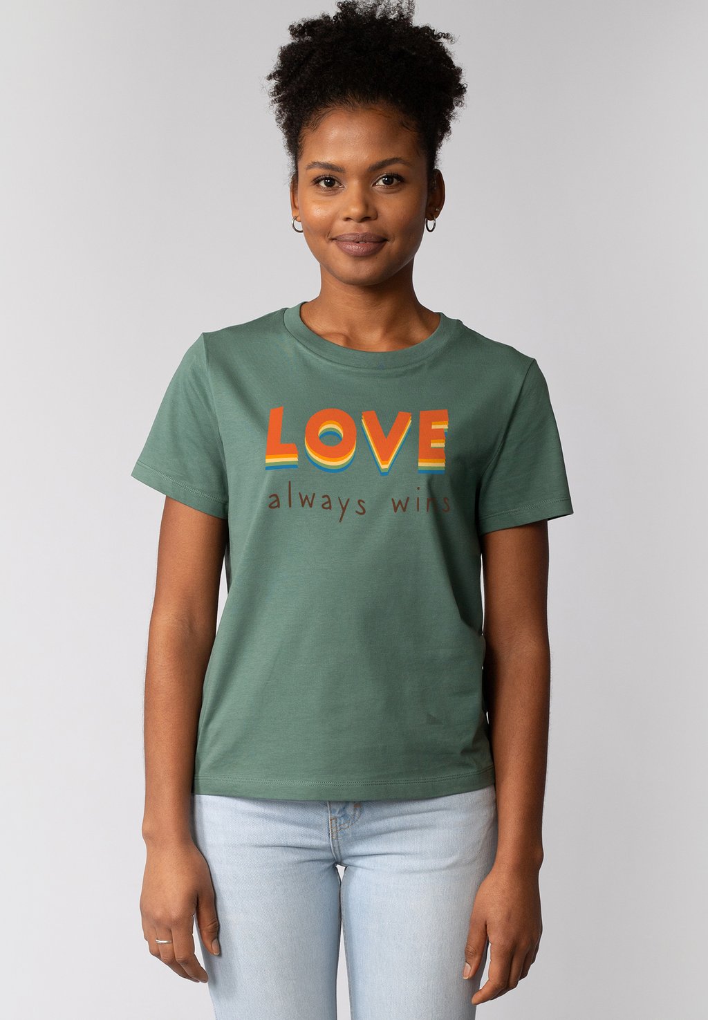 Футболка с принтом LOVE ALWAYS WINS watapparel, бирюзовый
Футболка с принтом LOVE ALWAYS WINS watapparel, бирюзовый