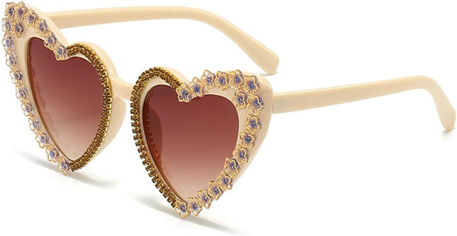 Willochra Fashion Heart Женские солнцезащитные очки со стразами, блестящие солнцезащитные очки в форме сердца, женские солнцезащитные очки с бриллиантами для вечеринки, Brown
Willochra Fashion Heart Женские солнцезащитные очки со стразами, блестящие солнцезащитные очки в форме сердца, женские солнцезащитные очки с бриллиантами для вечеринки, Brown