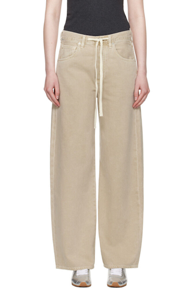 Бежевые джинсы Brynn на завязках Citizens of Humanity
Бежевые джинсы Brynn на завязках Citizens of Humanity