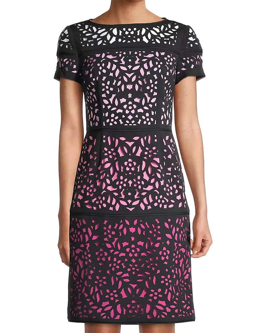 SHANI Платье с лазерной вырезкой омбре, черный/розовый
SHANI Платье с лазерной вырезкой омбре, черный/розовый