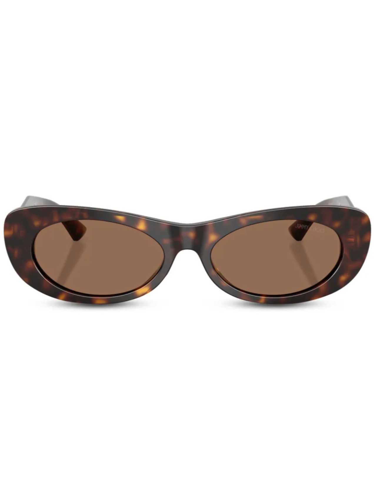 Солнцезащитные очки с логотипом Jimmy Choo Eyewear, коричневый 
Солнцезащитные очки с логотипом Jimmy Choo Eyewear, коричневый