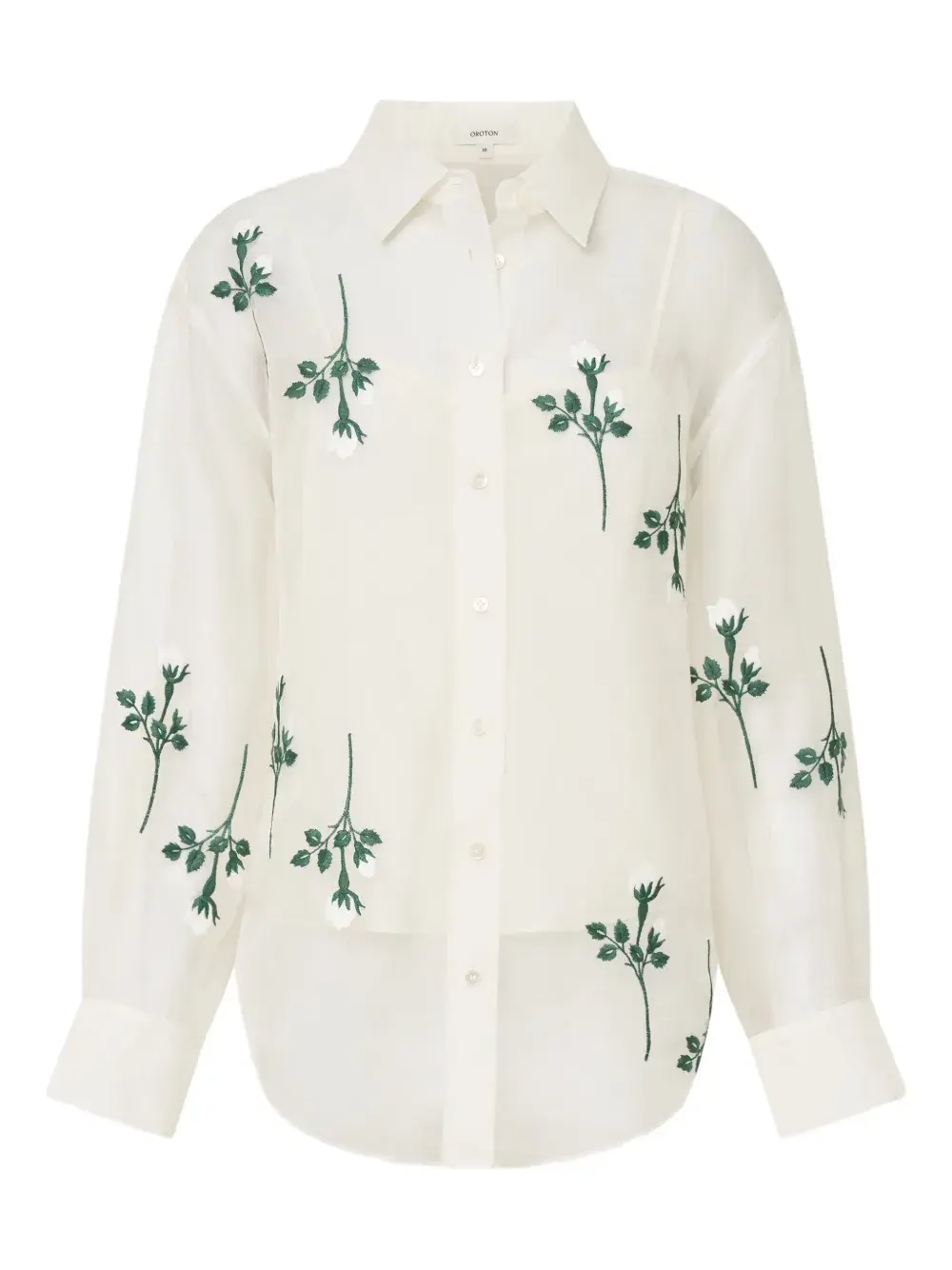 Рубашка с цветочной вышивкой Oroton
Рубашка с цветочной вышивкой Oroton
