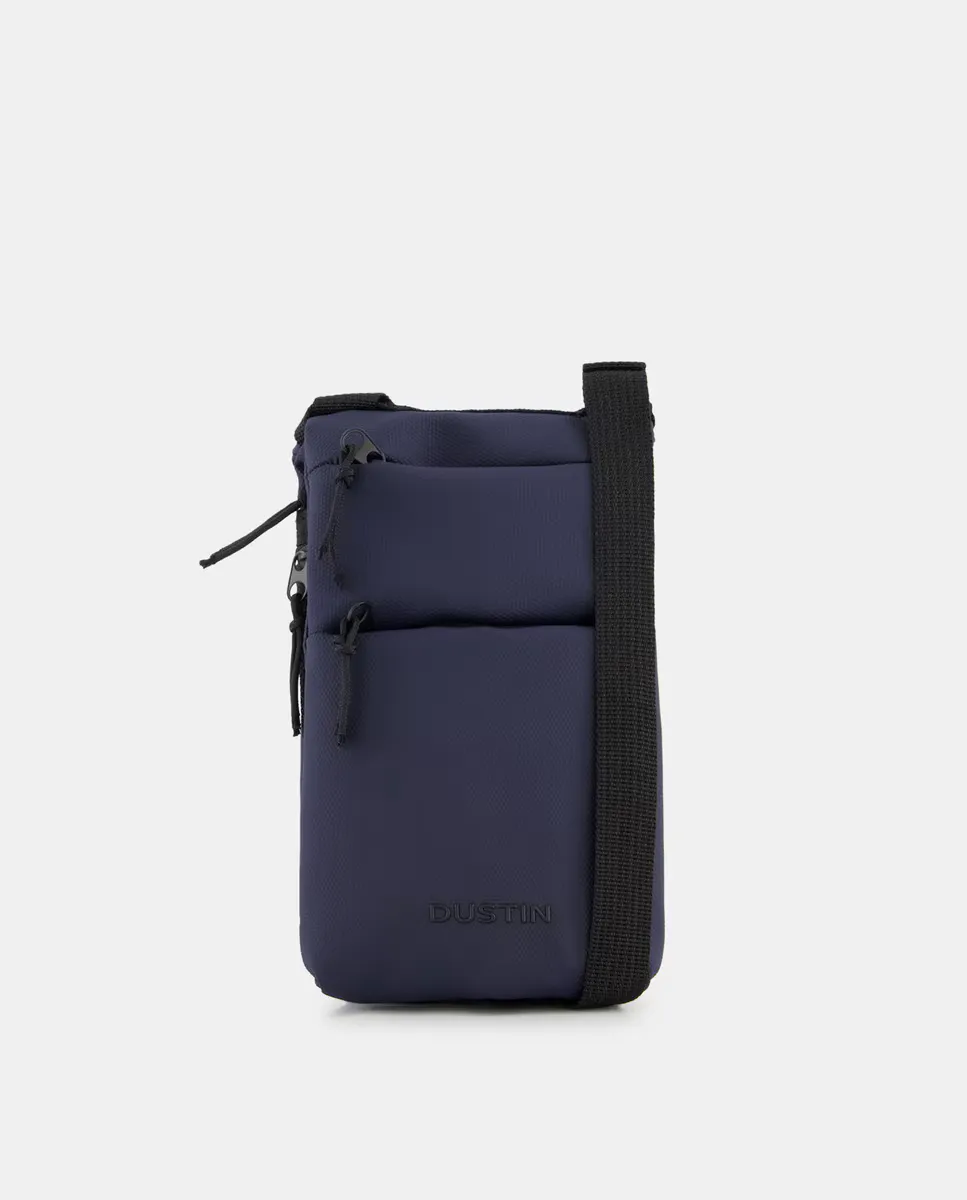 Маленькая прорезиненная мужская сумка через плечо Dustin, синий 
Маленькая прорезиненная мужская сумка через плечо Dustin, синий