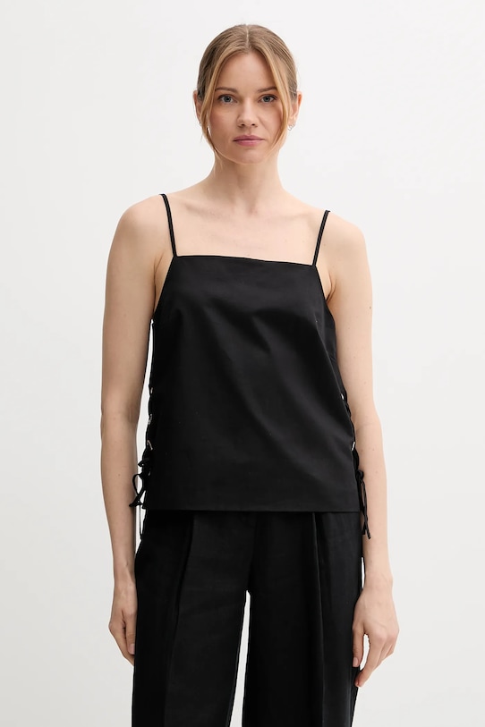 Блузка с добавлением льна Sisley, черный
Блузка с добавлением льна Sisley, черный