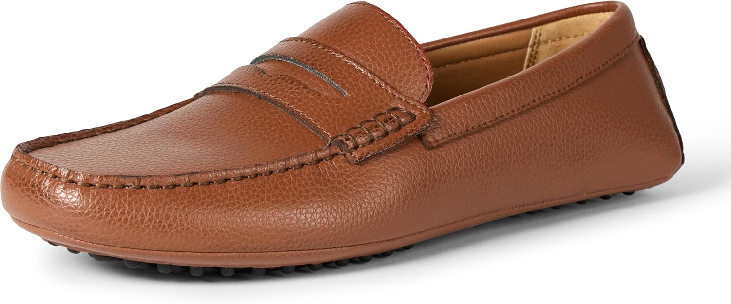 Мужские повседневные мокасины для вождения Amazon Essentials слипоны, Tan Faux Leather
Мужские повседневные мокасины для вождения Amazon Essentials слипоны, Tan Faux Leather