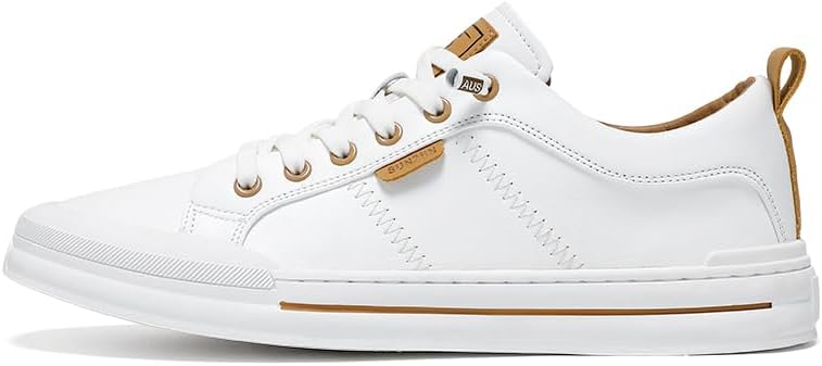 Мужские стильные платформенные кроссовки с ретро-шнуровкой и контрастной подкладкой, подходящие для повседневной носки и уличного стиля Lhyxu, белый/коричневый
Мужские стильные платформенные кроссовки с ретро-шнуровкой и контрастной подкладкой, подходящие для повседневной носки и уличного стиля Lhyxu, белый/коричневый