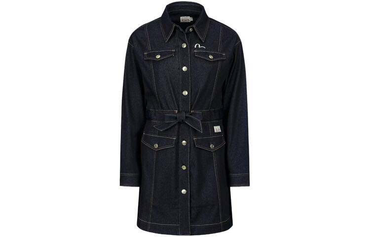 Платье с длинными рукавами женское джинсовое синее Evisu
Платье с длинными рукавами женское джинсовое синее Evisu