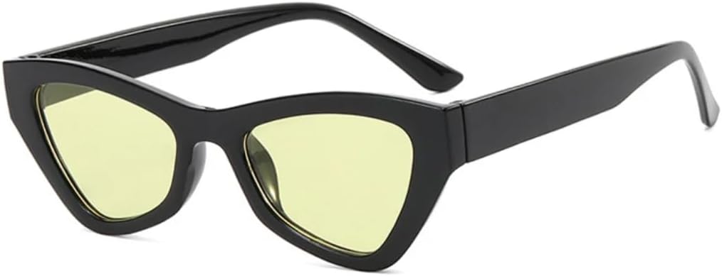 Солнцезащитные очки с защитой от УФ-излучения UV400 | «Кошачий глаз», маленькая оправа | Линзы конфетных цветов для занятий спортом на открытом воздухе и вождения DSVIGF, Black Yellow
Солнцезащитные очки с защитой от УФ-излучения UV400 | «Кошачий глаз», маленькая оправа | Линзы конфетных цветов для занятий спортом на открытом воздухе и вождения DSVIGF, Black Yellow