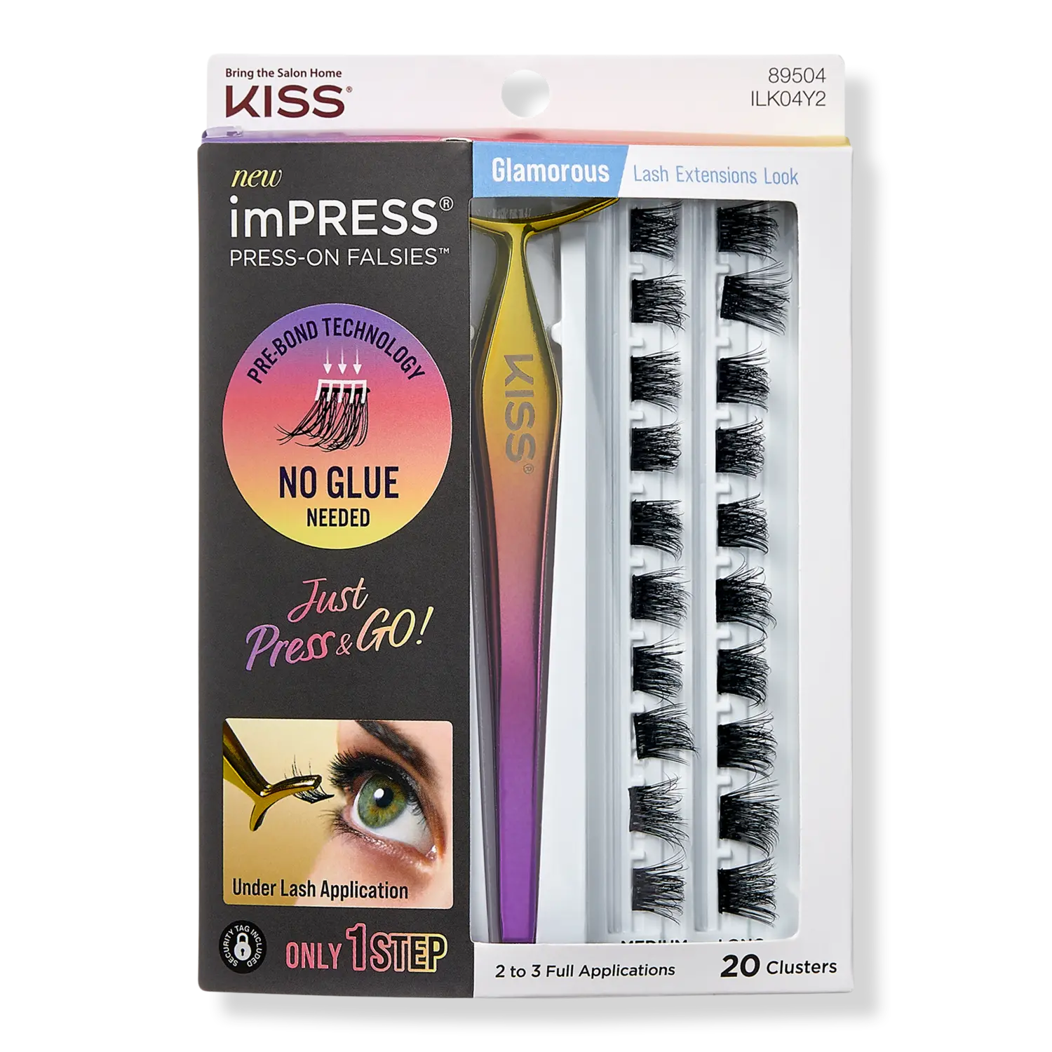Накладные ресницы imPRESS, гламурные Kiss
Накладные ресницы imPRESS, гламурные Kiss