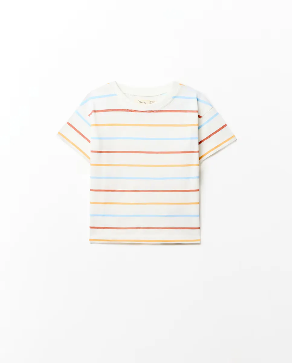 Футболка в полоску Sfera, оранжевый
Футболка в полоску Sfera, оранжевый