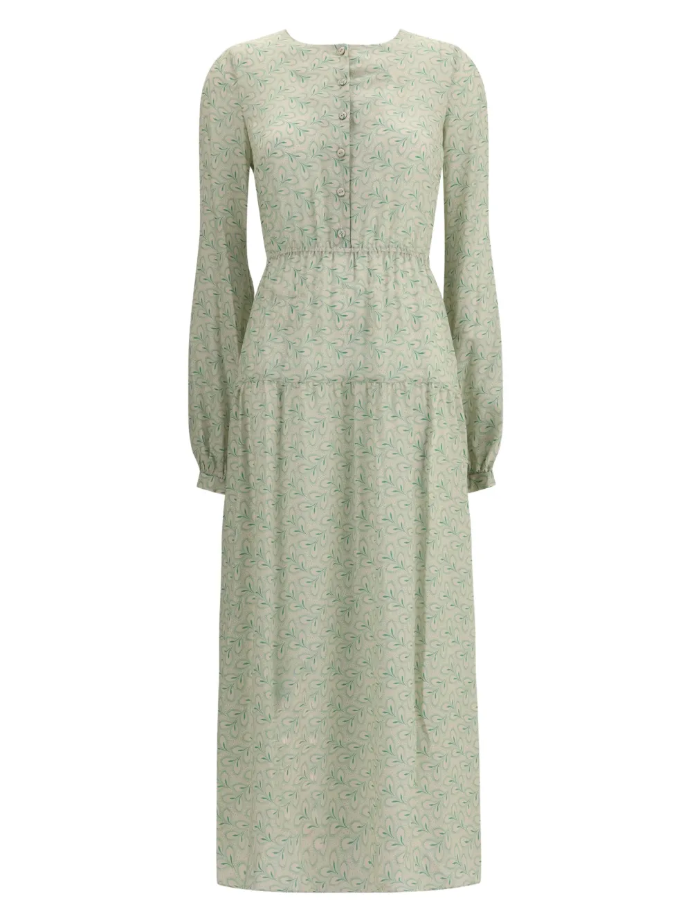 Платье миди с принтом в виде листвы и пуговицами спереди Kristina Ti, зеленый
Платье миди с принтом в виде листвы и пуговицами спереди Kristina Ti, зеленый