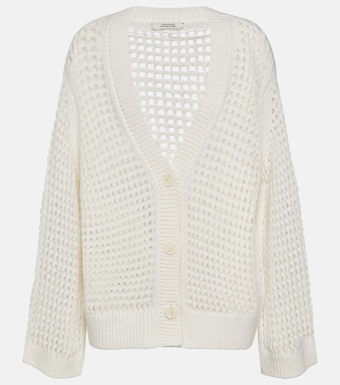 Кардиган из шерсти и кашемира Pointelle DOROTHEE SCHUMACHER, белый
Кардиган из шерсти и кашемира Pointelle DOROTHEE SCHUMACHER, белый